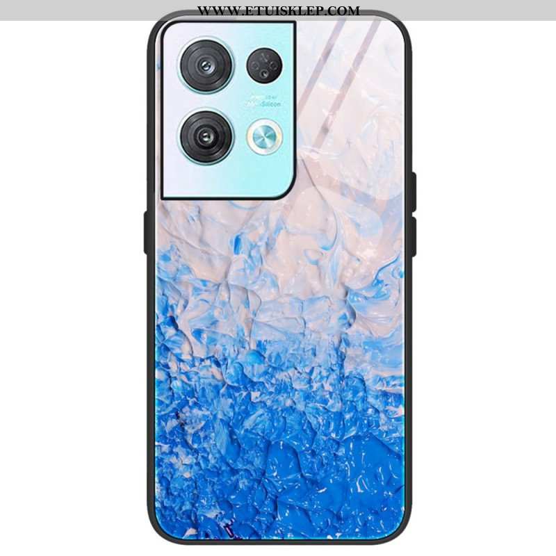 Etui do Oppo Reno 8 Pro Szkło Hartowane W Kolorach Marmuru